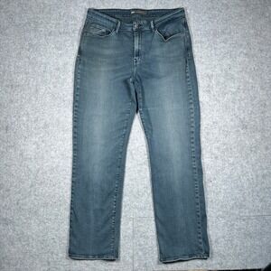 Levi's Denim jeans Womens 14(30x29) Blue Mid Rise Straight Casual Stretch pant